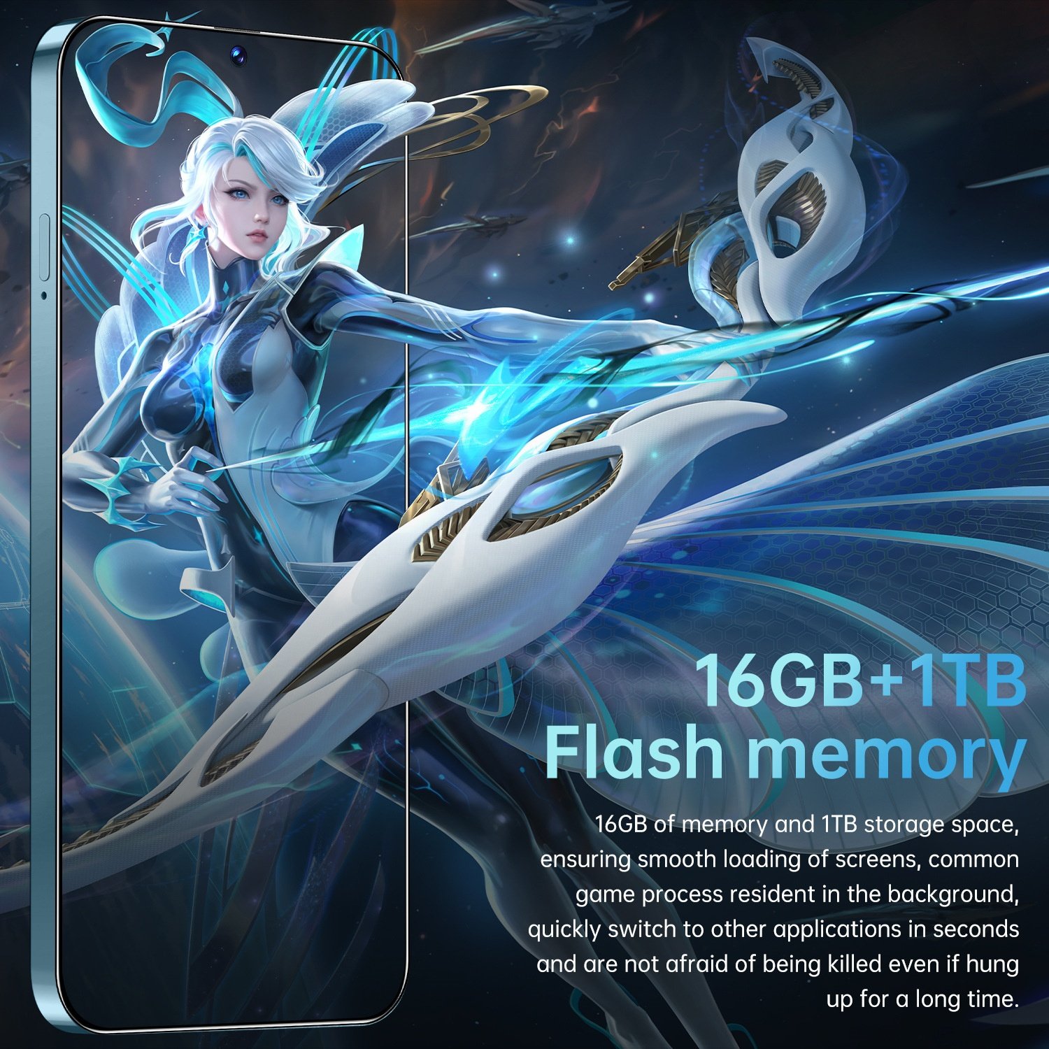 New arrival 7.3 Inch Phone 6800mAh Camon 30 Pro Original 16GB + 1TB Android 13.0 Tecno Phone 50MP + 108MP 5g Android Phone